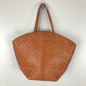 Paolo Masi woven leather shoulder bag